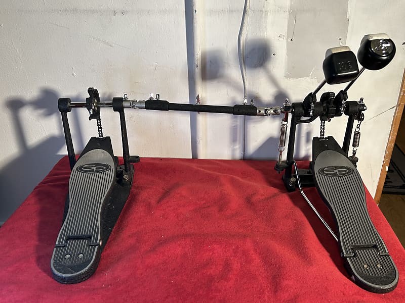 SP Sound Percussion Bass Drum DoubleKick Pedal Rig 1990s Reverb