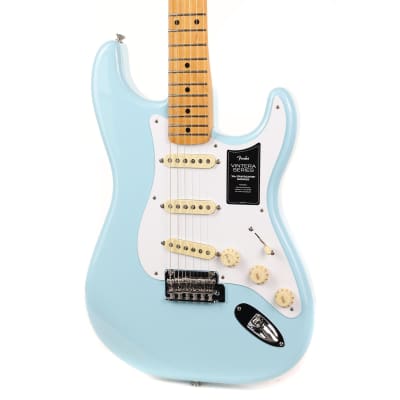 Fender Vintera '50s Stratocaster Modified Daphne Blue Used image 7