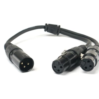 SuperFlex GOLD SFP-YXFXM (2)XLR(F) to (1)XLR(M) 1' image 1