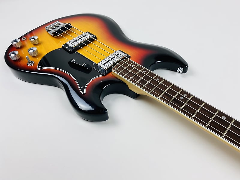 Univox Badazz Bass 1971-Nostos Algos-Orange Sunburst-1st Univox Badazz Bass 1971-Nostos Algos-Orange Sunburst-1st