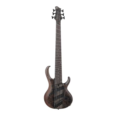 Ibanez BTB806MSTGF BTB 6-String Electric Bass Guitar (Right-Hand, Transparent Gray Flat) for sale