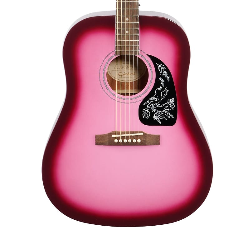 Epiphone Starling Acoustic Player Pack (with Gig Bag), Hot Pink image 1