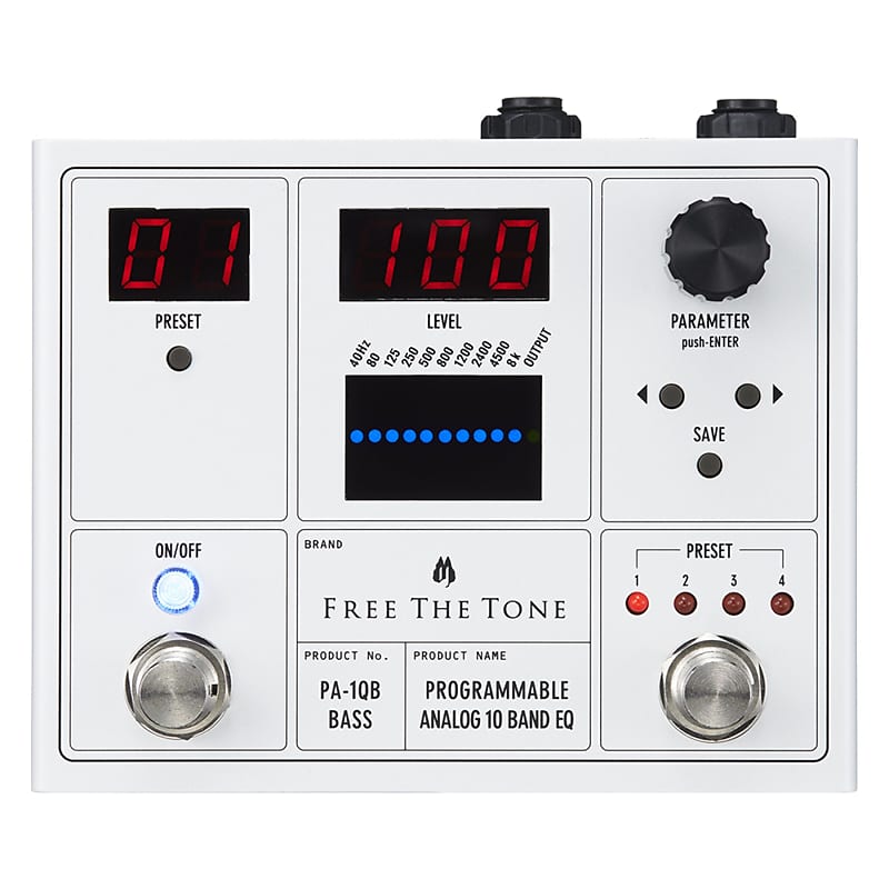 Free The Tone PA-1QB Programmable 10-Band Analog Bass EQ | Reverb