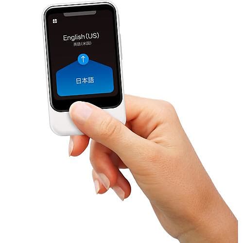 Pocketalk Tradutor de voz bidirecional com câmera e dados integrados [Novo  modelo S] - Branco