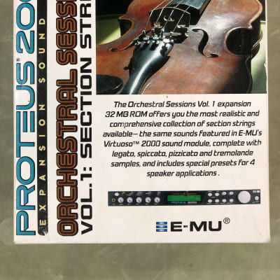 E-MU Systems *NOS* Proteus 2000 Expansion Card Orchestral Sessions Vol. 1: Section Strings