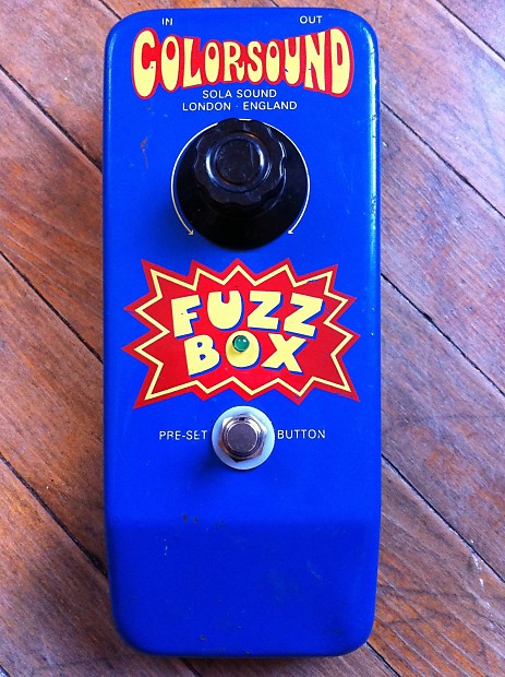 1996 Colorsound Fuzz Box / One Knob Fuzz pedal (Sola Sound, Vox, Tone  Bender); contact re: shipping
