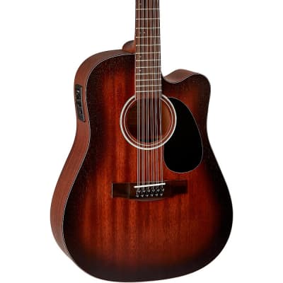 Mitchell T331-TCE-BST Terra 12-String Acoustic-Electric Dreadnought Mahogany Top Guitar Regular Edge Burst for sale