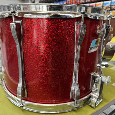 Ludwig 14" Marching Snare Drum 70's - Red Sparkle image 4