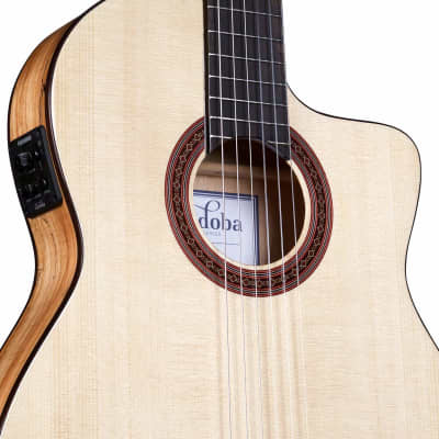 Cordoba C5-CET Limited Nylon String Acoustic-Electric Guitar - Natural image 7