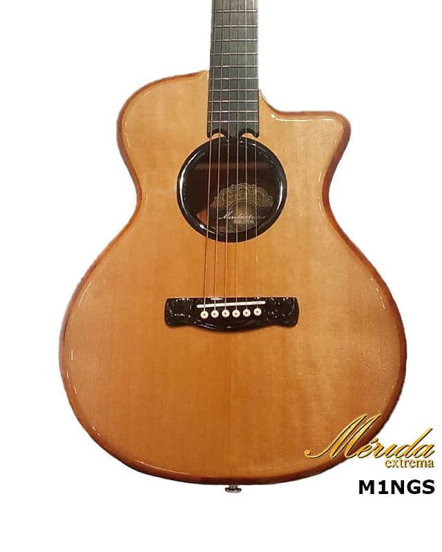 Merida MINGS Solid Spruce & Mahogany mini Grand Auditorium cutaway acoustic guitar (Traveling) image 1
