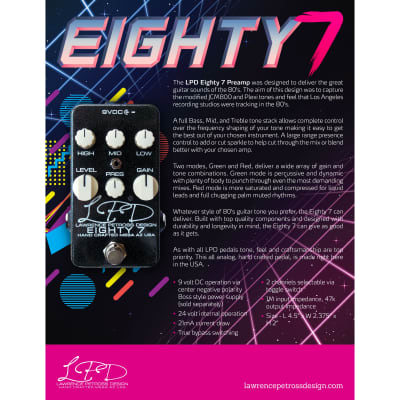 LPD Pedals Eighty 7 Preamp image 2