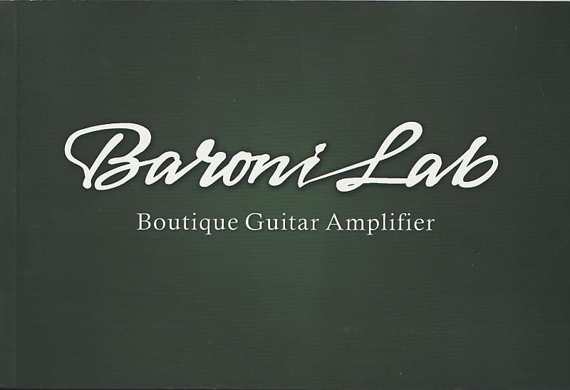Baroni Lab Boutique Guitar Amplifier, catalog Reverb