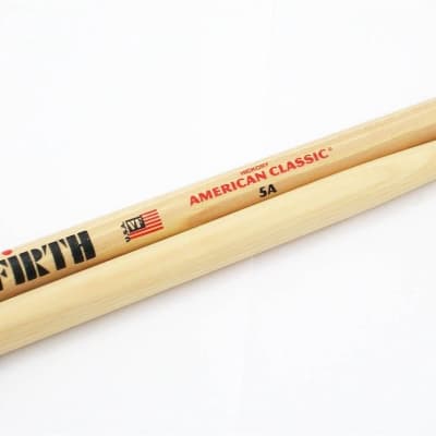 Vic Firth American Classic 5A Wood Tip Natural image 1