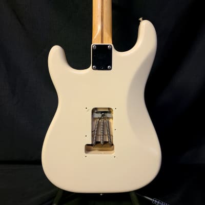 Used Fender Standard Stratocaster HSS w/ Locking Tremolo w/ Bag - Arctic White 030924 image 2