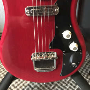 Teisco Del Rey F-110 1964 Candy Apple Red image 7