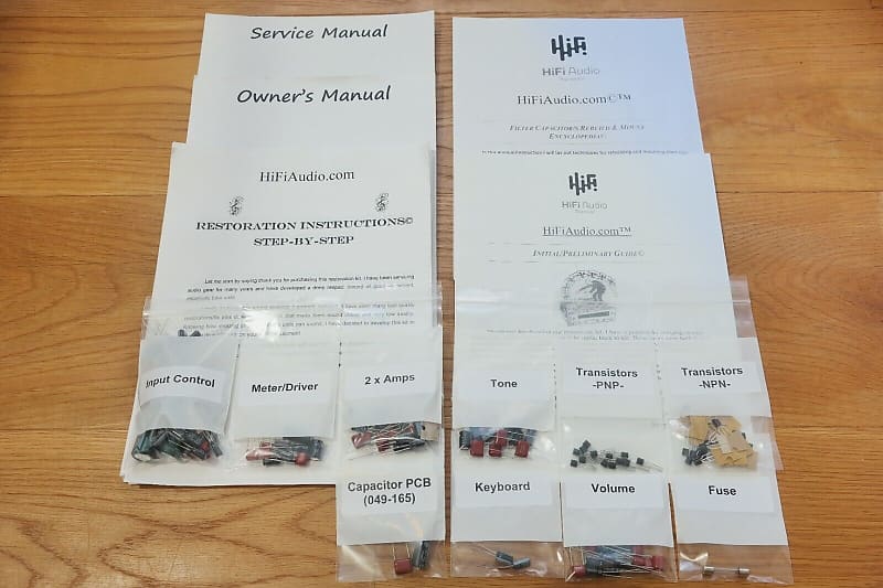 McIntosh MA6450 restoration kit filter capacitor repair rebuild fix  			