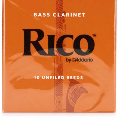 D'Addario REA1025 Rico Bass Clarinet Reed - 2.5 (10-pack) image 1