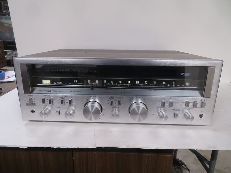 Sansui G7700 stereo receiver 1979 - silver faceplate  			