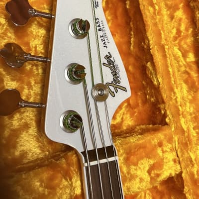 Fender 60th Anniversary 1960 Reissue Jazz Bass Made in USA - 2020 - Arctic Pearl image 12