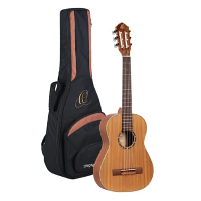 Ortega Family Series 1/2 Size Nylon Classical Guitar w/Bag - Fractional Half Size image 1