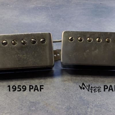 Wizz Pickups Premium Clone PAF Aged Nickel Covers | Reverb