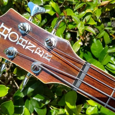 1991 Hohner TWP600B Acoustic Electric Bass - Plays and Sounds Great! image 4
