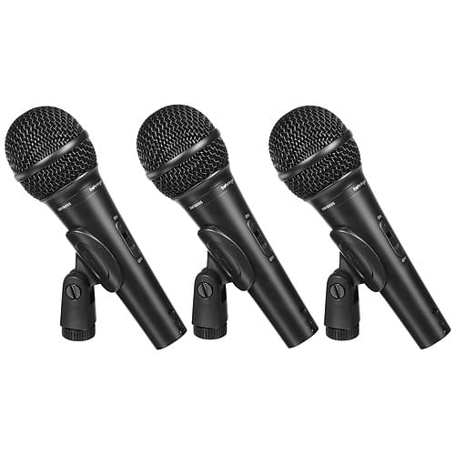 Behringer XM1800S Dynamic Microphones with Case (Set of 3