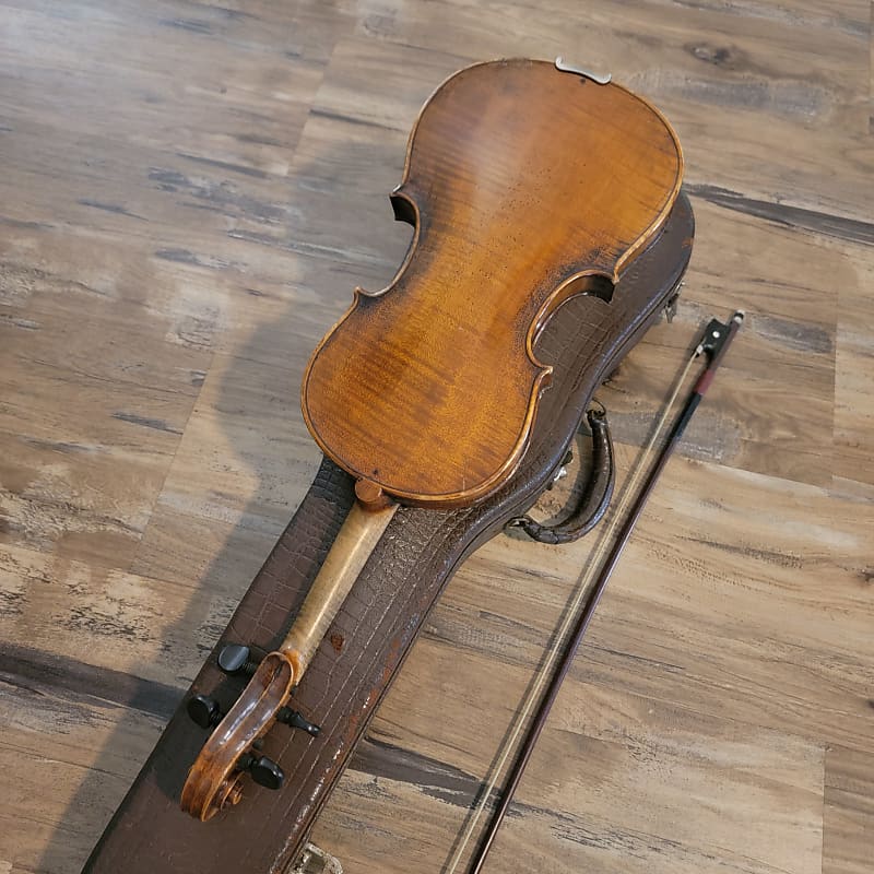 Nicolaus Amatus Fecit in Cremona 1674 1614 4/4 Violin W/Case, Bow & Old  Appraisal