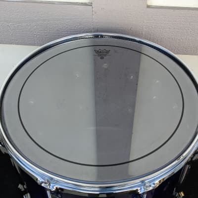 1990s Premier England Sapphire Blue Lacquer Finish 14 x 16" Mounted Tom - Looks And Sounds Great! image 4