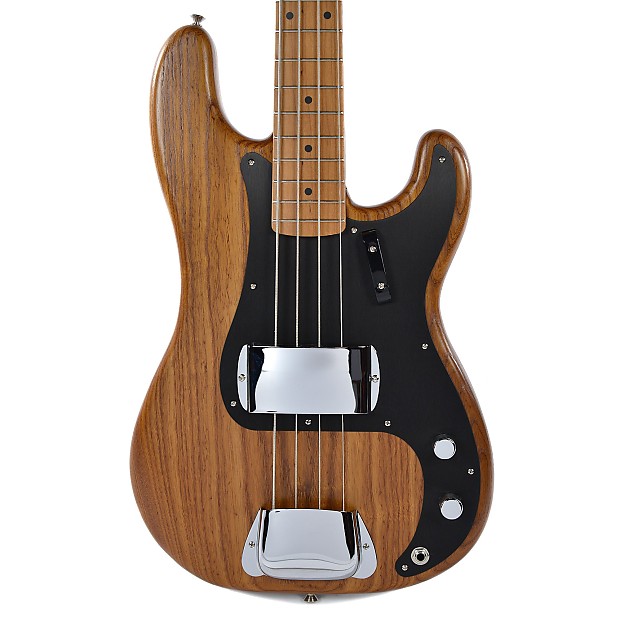 Fender FSR American Vintage '58 Roasted Ash Precision Bass Natural 2017 image 1