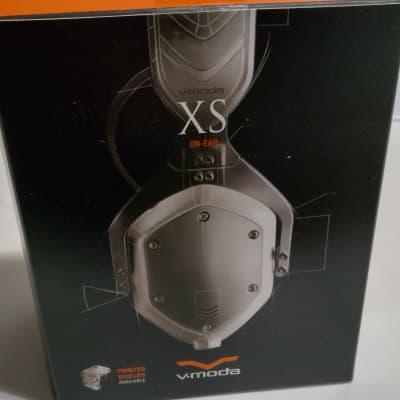 V-MODA XS On-Ear Folding Design Noise-Isolating Metal Headphones (White Silver) image 1