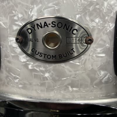 Rogers - 14x5" Dyna-Sonic Snare Drum 2010's - White Marine Pearl image 2