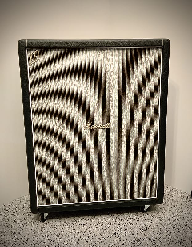 Marshall 4x12 Limited Jimi Hendrix Tall Bottom Amp Amplifier Cab Cabinet  E.C. Collins Grill Cloth
