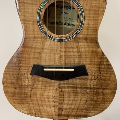 Smiger Spalted Maple Concert Ukulele - 'The Creature' Rorschach image 2