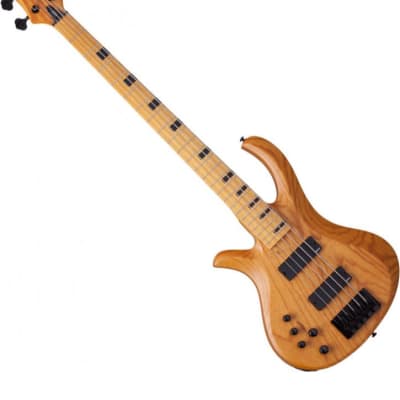 Schecter Session Riot-5 Left-Handed Electric Bass in Aged Natural Finish image 3