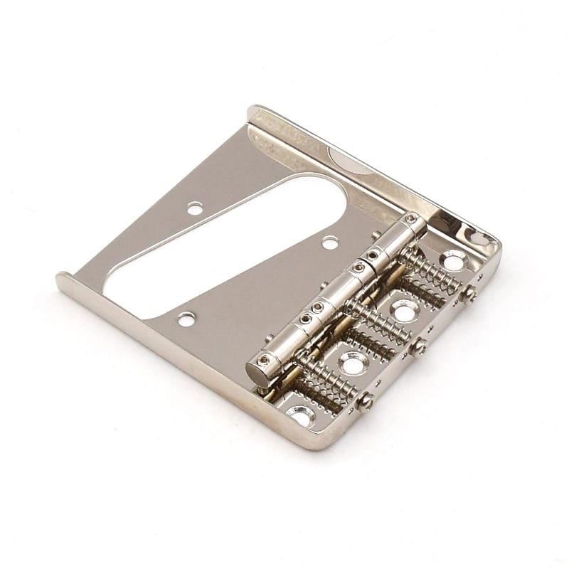 KD By AxLabs Tele®-Style 3-Saddle Bridge for String-Through-Body - Nickel image 1