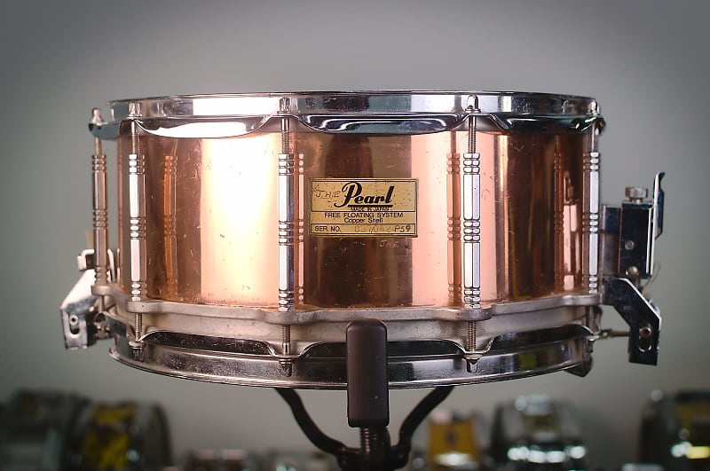 Rare Pearl JAPAN Copper 6.5 x 14 Free Floating Snare Drum – Blakes Drum Shop