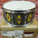 Ludwig 110th Anniversary Legacy Mahogany 6.5x14 Charcoal Diamond Flash Snare Drum Authorized Dealer