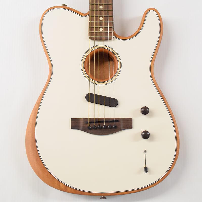 Fender Acoustasonic Player Telecaster Acoustic-electric Guitar - Arctic  White with Rosewood Fingerboard