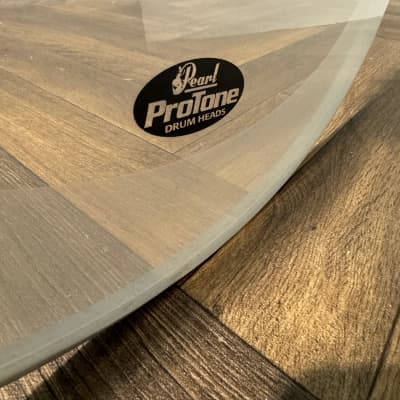 Pearl Pro Tone Bass 22" Drum Heads (Pair) / Black & Clear #NV67 image 4
