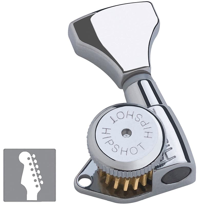 NEW Hipshot 6 inline LEFT-HANDED Open-Gear Grip-Locking | Reverb