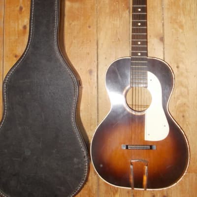 1940's Paramount Parlor Guitar With Original Case image 7