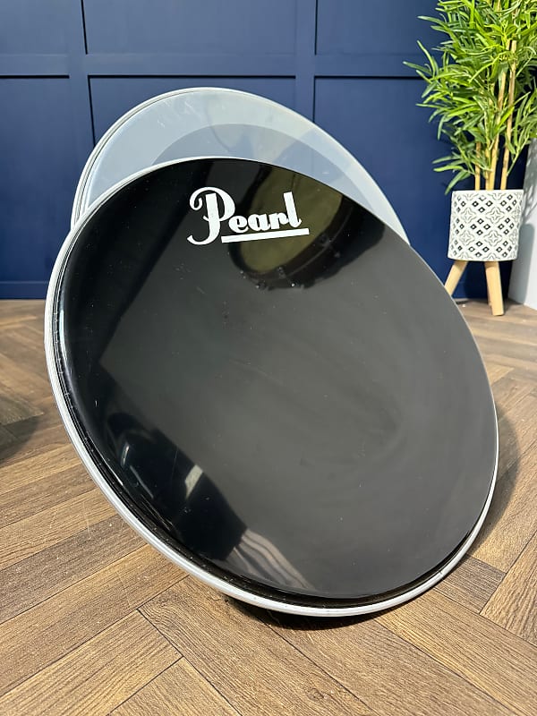 Pearl Pro Tone Bass 22" Drum Heads (Pair) / Black & Clear #NV67 image 1
