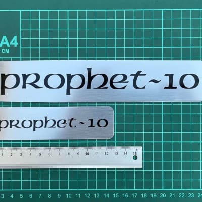 Sequential Circuits Prophet-10 Alloy Nameplate Set