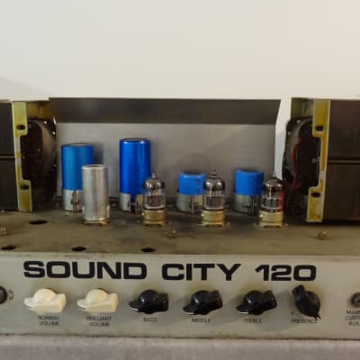 Sound City B120 Vintage amp head with original Partridge transformers image 6