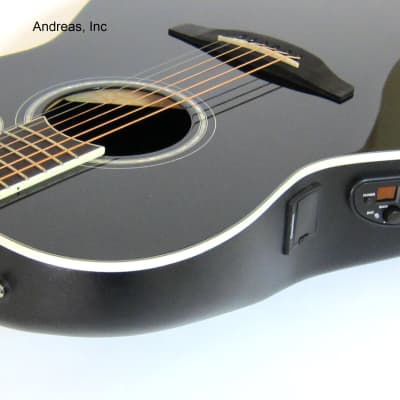 Ovation Celebrity Acoustic/Electric Cutaway Guitar - Black image 7