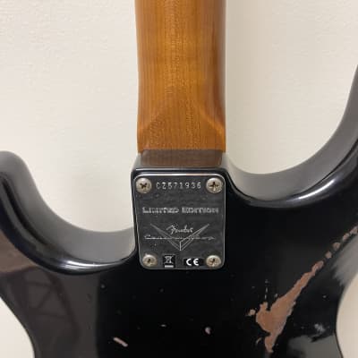 Fender Custom Shop Limited Edition Relic Roasted Dual-Mag Stratocaster with Rosewood Fretboard 2017 - Aged Black image 8