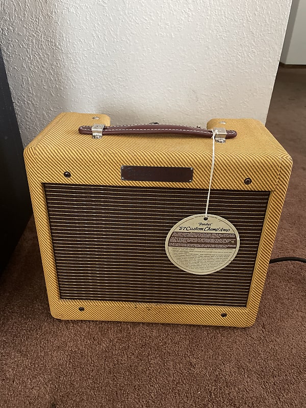 Fender 57 custom champ amp tweed reverb