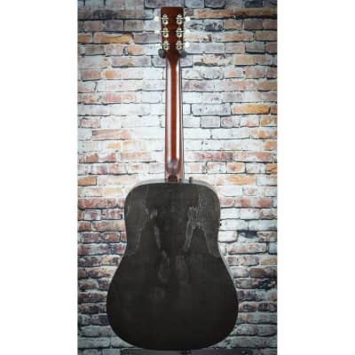Art & Lutherie Americana Dreadnought Acoustic Electric Guitar | Faded Black image 3