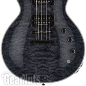 ESP LTD EC-1000 Piezo Electric Guitar - See Thru Black image 2